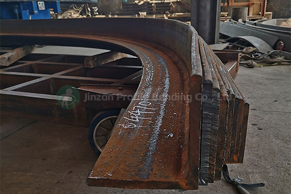 Stretch bending of 140 angle steel