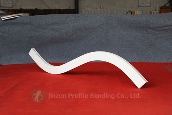 S-shaped Stretch Bending of 100×50mm Aluminum Square Tubes