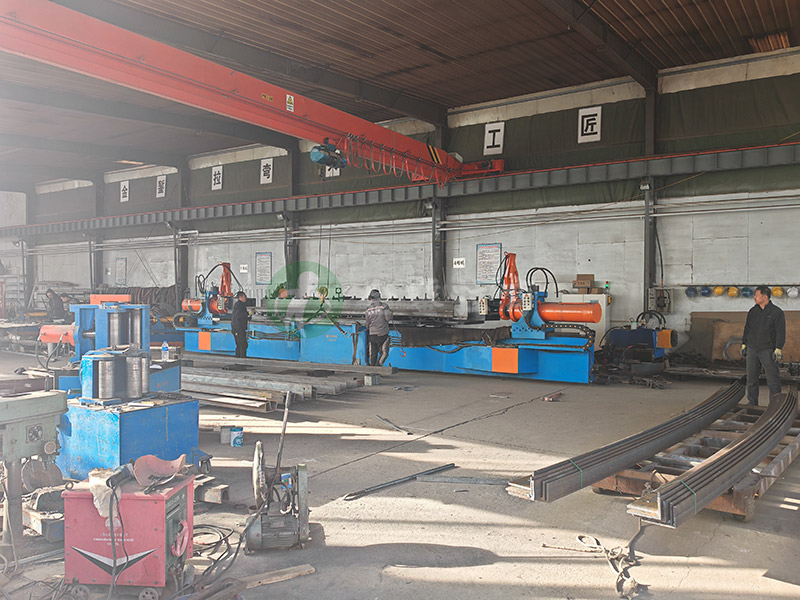 Stretch Bending of 200×125×14 Angle Steel